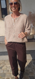 LIESJE cardigan taupe