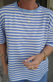 JESSE Striped T-shirt blue white