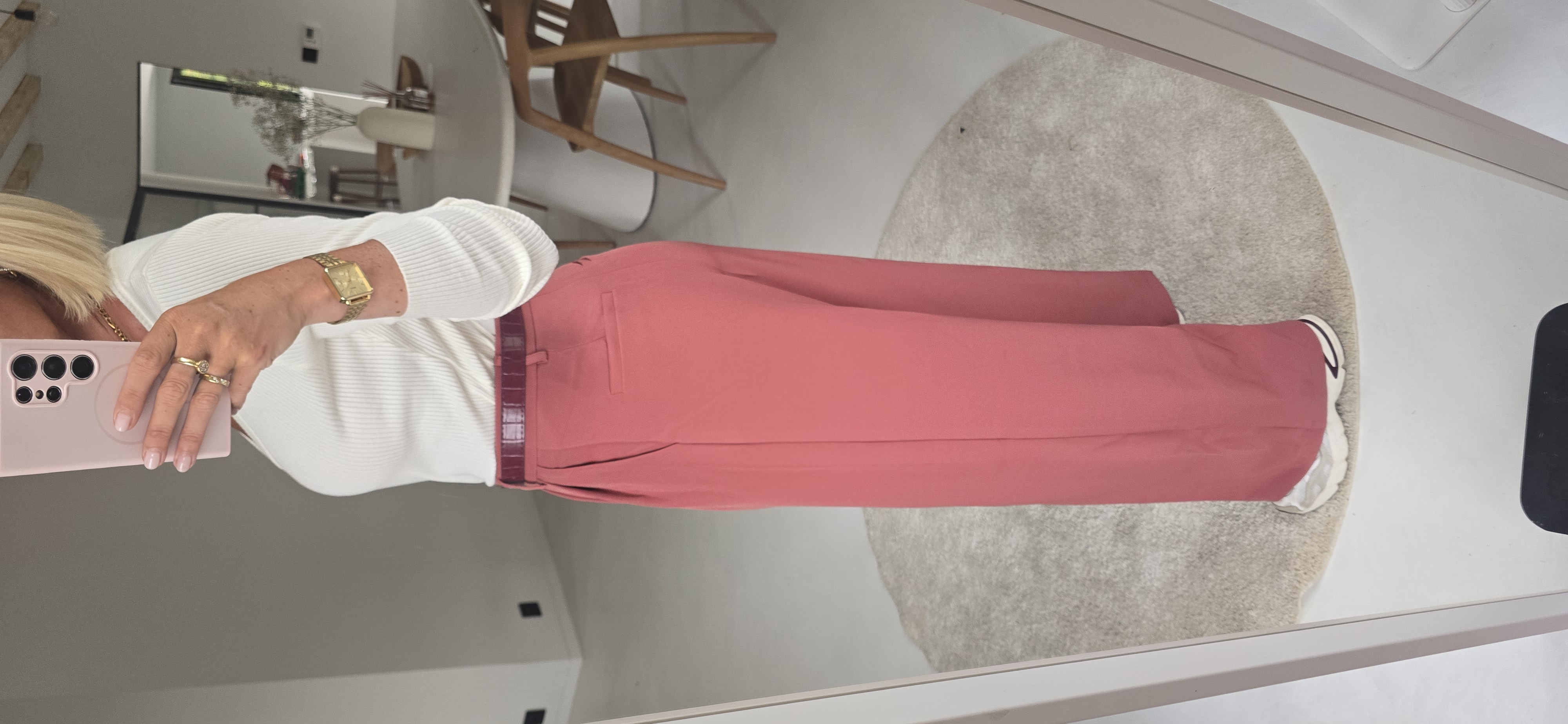 BILLIE-JEAN suit pants old pink