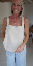 INDI linen top beige