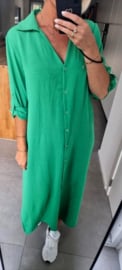 RHEA maxi shirt dress  green