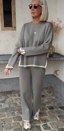 AURORA knit set soft khaki