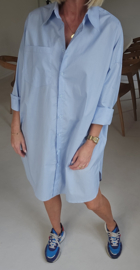AUDREY shirt dress soft blue