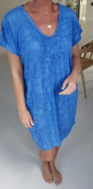 DIDI short terry dress kobalt blue