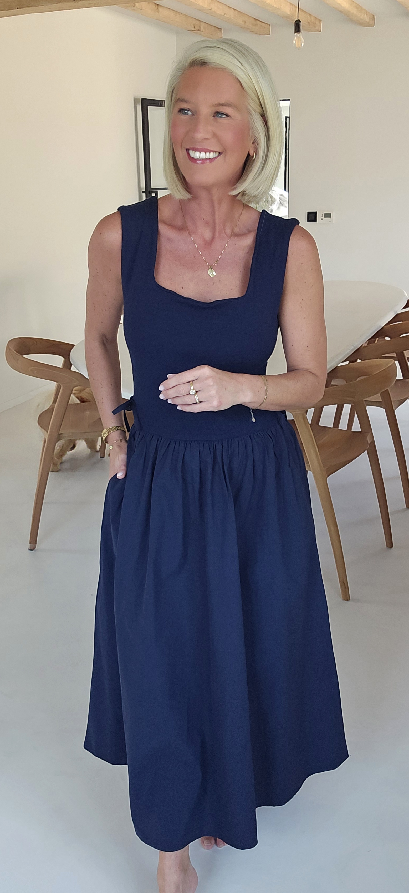 MINKA maxi dress navy
