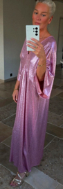 PARTY AND SHINE loose maxi dress pink curvy line