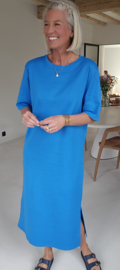 RANI cotton T-shirt dress blue