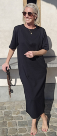 RANI cotton T-shirt dress black