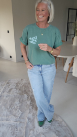 LA DOLCE VITA LEMON tee green