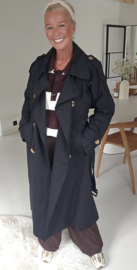 KAROLINA trench coat black
