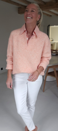 CAMILLE summer shirt knit peach