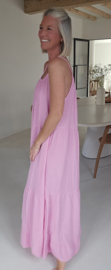 SANTORINI maxi tetra dress baby pink