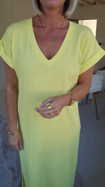 MELTE maxi T-shirt dress yellow