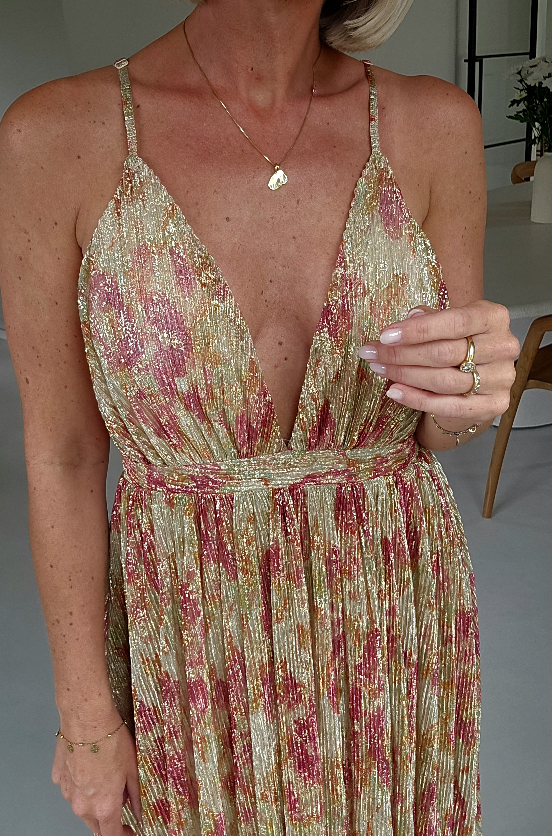 ROZETTA maxi party dress pink