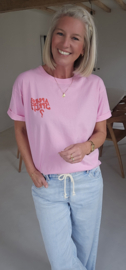 APEROL SPRITZ cotton T-shirt pink