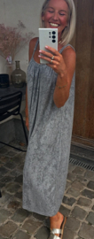 DODI maxi terry dress grey