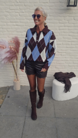 GOOD LEGS ONLY shorts pu chocolat