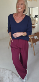 BECCA suit pants burgundy