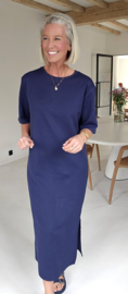 RANI cotton T-shirt dress navy