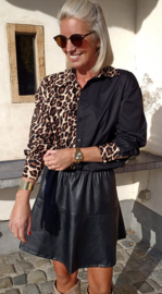 PAM pu skirt black