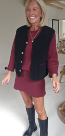 BONITA knit set burgundy
