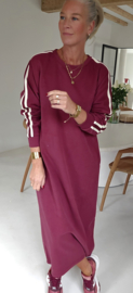TILLY maxi sweatshirt dress burgundy