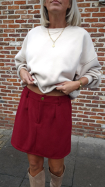 MINA soft skirt dark red