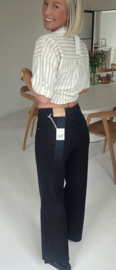 MEREDITH wide leg jeans black