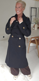 KAROLINA trench coat black