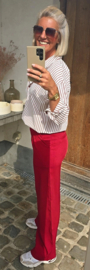 LOUAN suit pants cherry red