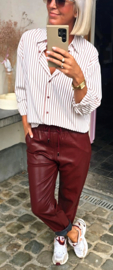 LINDA striped shirt terra