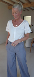 SEZAN cotton blouse white