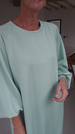 ARIEL sweatshirt dress mint