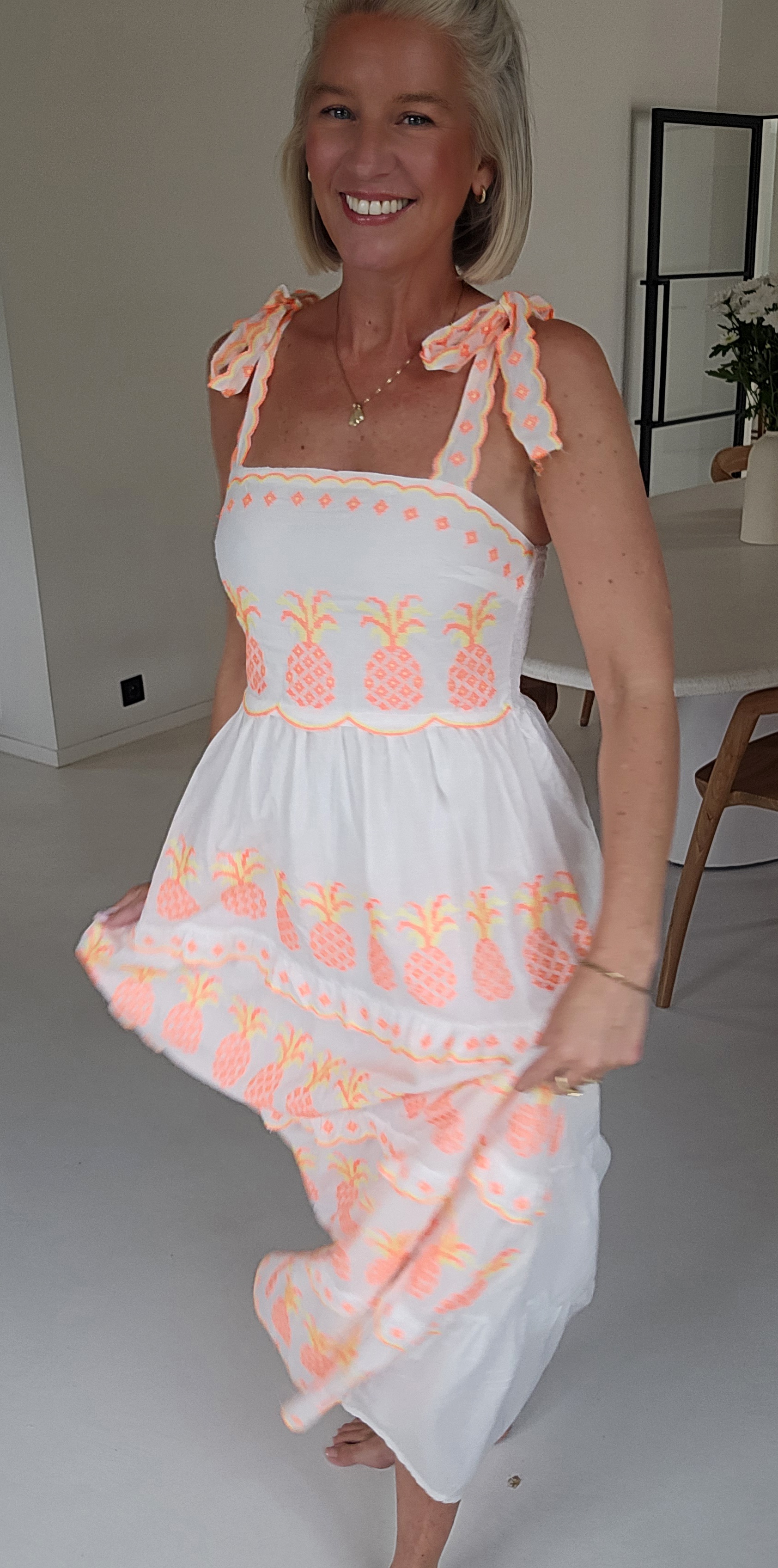 PINEAPPLE maxi cotton dress