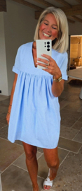 JILLA loose dress pastel blue (with shorts underneath)