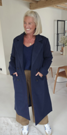 CARLI maxi coat navy