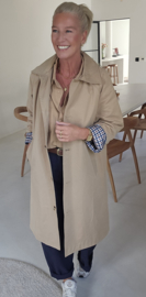 CATO maxi trench coat beige