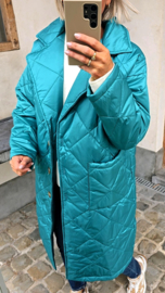 ANDA maxi jacket teal