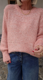 GLAM knit soft pink