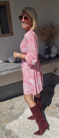 CERINNE viscose dress pink