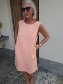 THE PERFECT JEANS 2 sleeveless dress peach