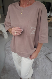 OFFLINE cotton tee taupe