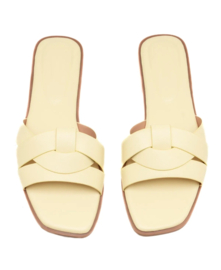 SOFT KNOT mules yellow