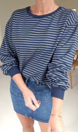 ALEXIS sweatshirt striped navy