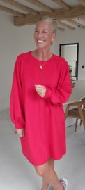 ARIEL sweatshirt dress red