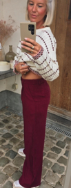 MARLY suit pants burgundy