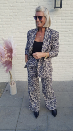 SHAYEN flower suit blazer velours
