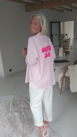 DREAM BIG striped shirt pink