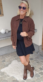 ANGIE corduroy jacket chocolat