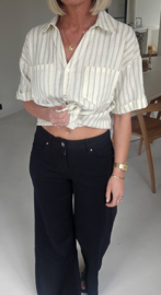MEREDITH wide leg jeans black